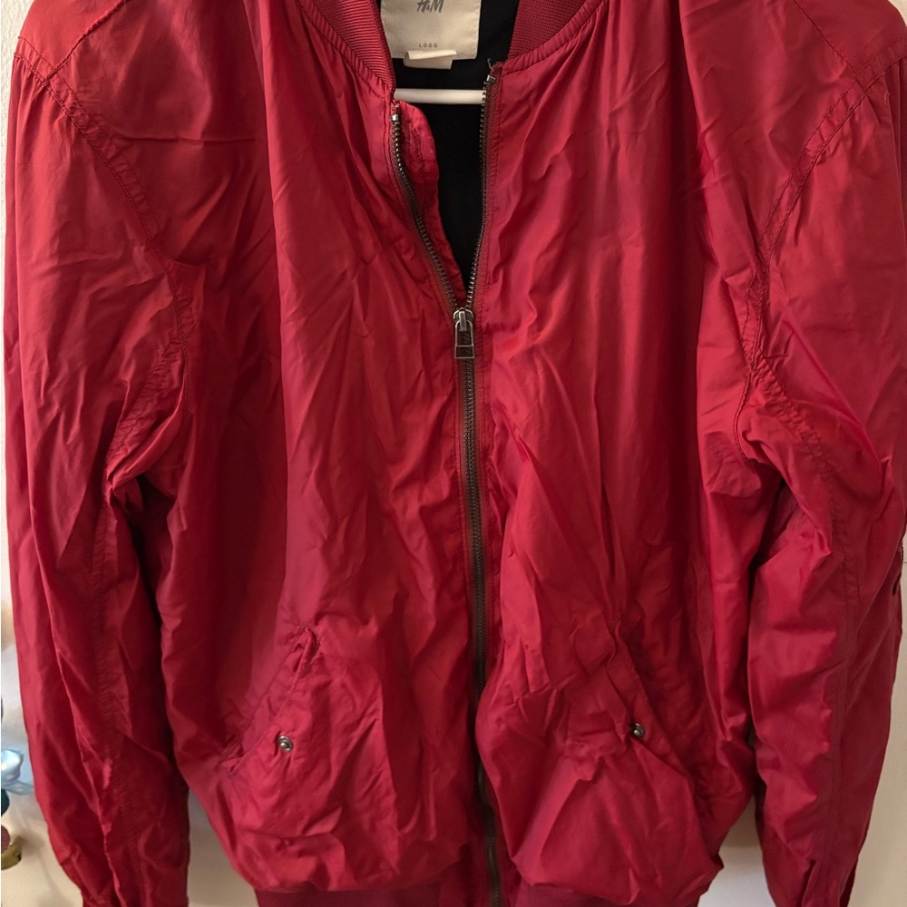 H&M Red Bomber Jacket